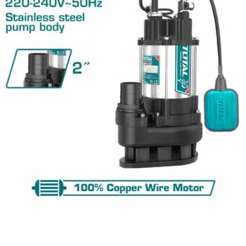 TOTAL Sewage submersible pump 750W(1.0HP)