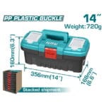 TOTAL 14" Plastic tool box - Image 2