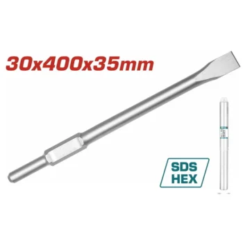 TOTAL Hex chisel 30 X410X 35mm,flat