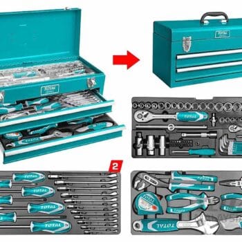 TOTAL 97 Pcs Tool Chest Set