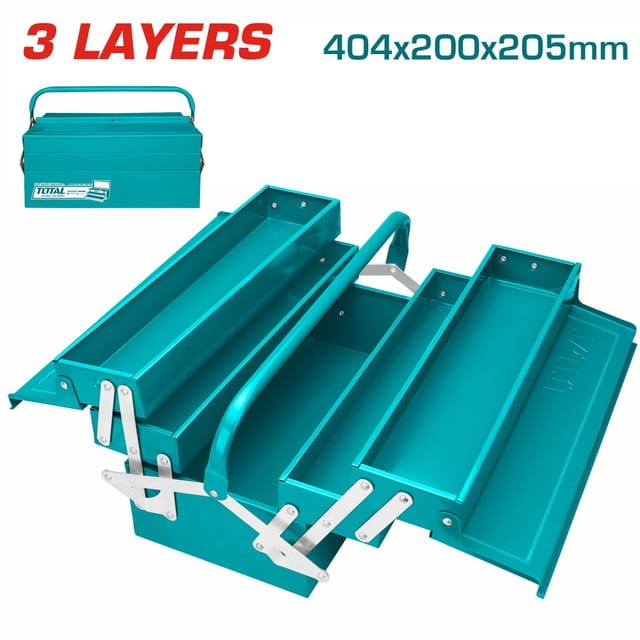Total-Tool-box-THT10702 TOTAL Tool box Size:404*200*205mm 3 Layers - Image 1
