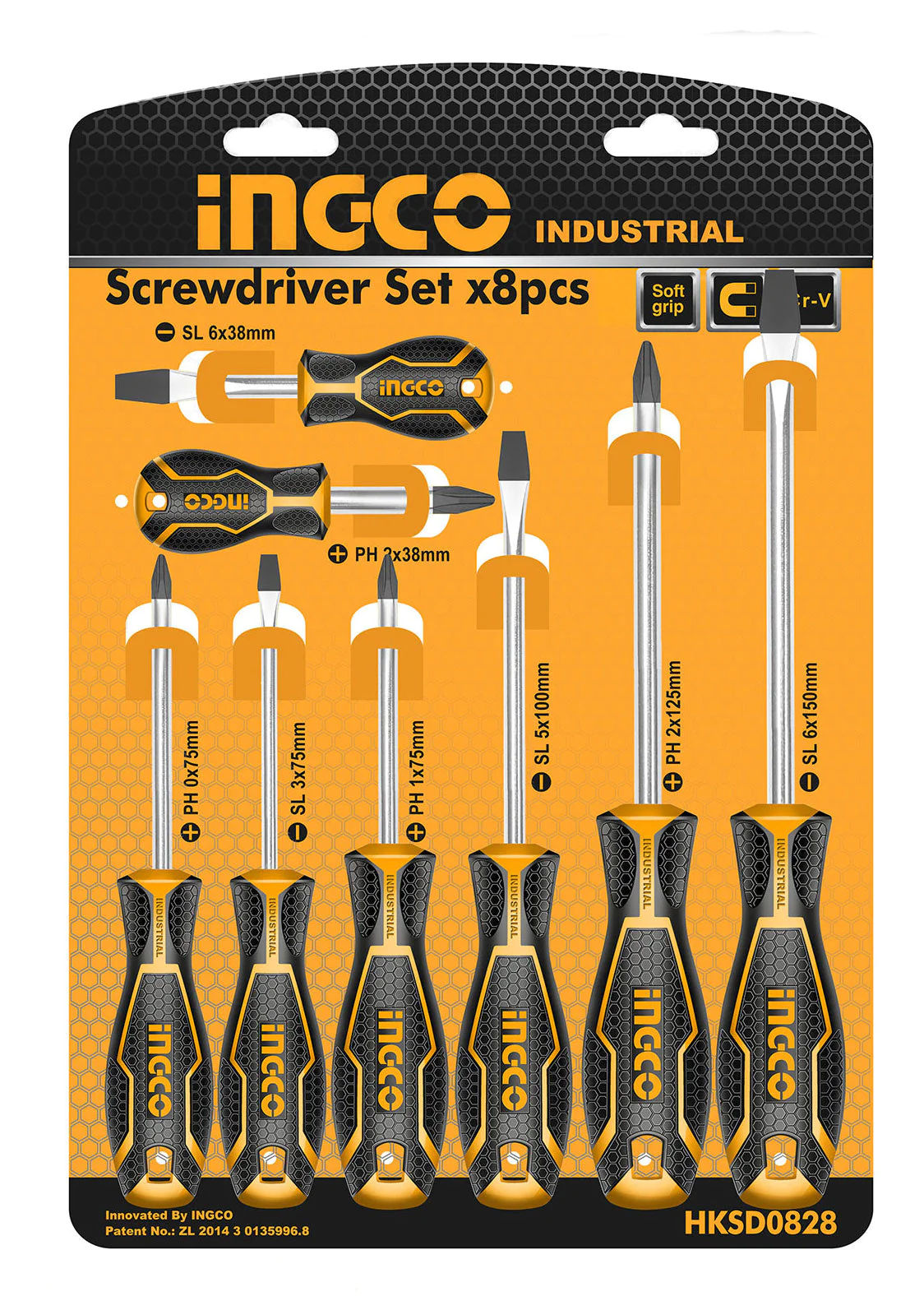 Untitled-26_8cfe25bc-24e9-4860-a803-c6de2433a234 INGCO 8 Pcs screwdriver set - Image 1