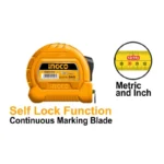 INGCO Steel measuring tape :5mx19mm - Image 3