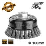 INGCO Wire cup brush Dia: 100mm, 4" - Image 2