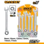 INGCO 6 Pcs ratchet spanner set