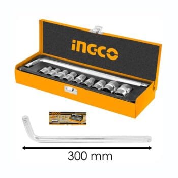 INGCO 10 Pcs 1/2" socket set