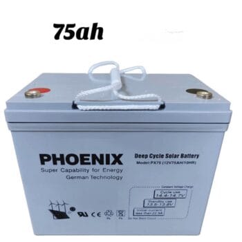 PHEONIX SOLAR GEL DEEP CYCLE BATTERY 75ah