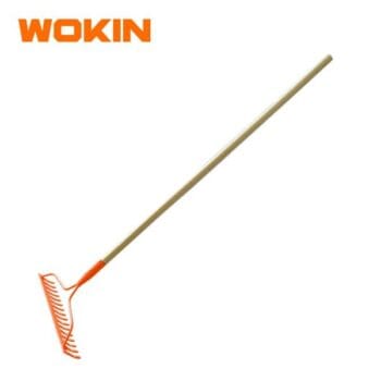 WOKIN 578016 RIGID METAL GARDEN RAKE, 16T