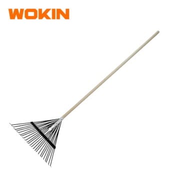 WOKIN 578124 FLEXIBLE METAL LAWN RAKE, 24T