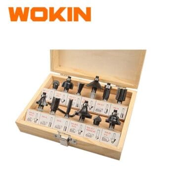 WOKIN 755812 12 PCS CARBIDE ROUTER BITS SET