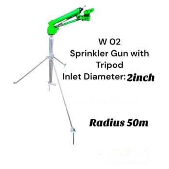Splinkler gun with tripod radius 50