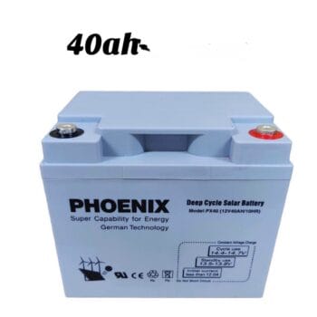 PHEONIX SOLAR GEL DEEP CYCLE BATTERY 40ah