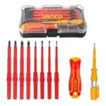 INGCO 10 Pcs interchangeable Insulated screwdriver set - Image 3