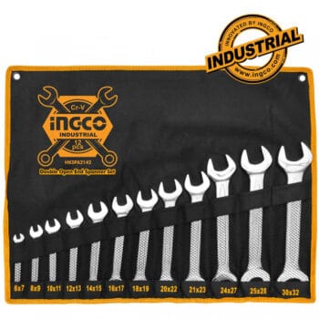 INGCO 12pcs double open end spanner set Size:6-32mm