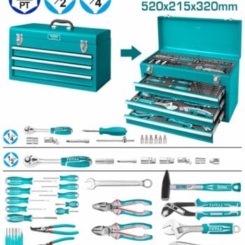TOTAL 132 Pcs tools chest set