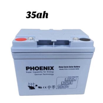 PHEONIX SOLAR GEL DEEP CYCLE BATTERY 35ah