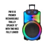 PREMIER  RECHARGEABLE TROLLEY SPEAKER 15"