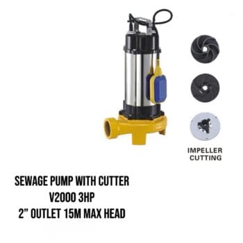 SEWAGE PUMP WITH CUTTER 3HP