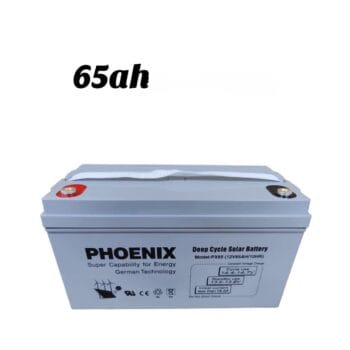 PHEONIX SOLAR GEL DEEP CYCLE BATTERY 65ah