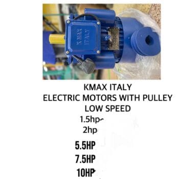 K-MAX ITALY ELECTRIC MOTOR WITH PULLEY 1.5HP
