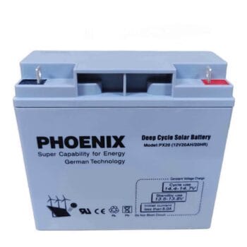 PHEONIX SOLAR GEL DEEP CYCLE BATTERY 20ah