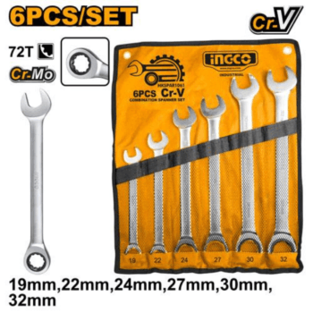 INGCO HKSPAR1061 Ratchet spanner set