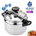Nunix Aluminum Pressure Cooker - Explosion Proof - 7 L