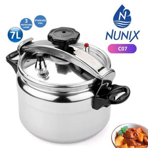 1 (10) Nunix Aluminum Pressure Cooker - Explosion Proof - 7 L - Image 1