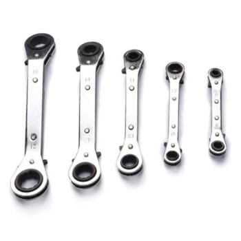5 Piece Metric Steel Ratcheting Wrench Set