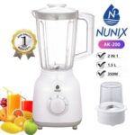 Nunix AK-200 – 2 In 1 Blender With Grinding Machine -1.5L – 350W