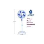 Nunix 16" Blade 3 speeds free Standing fan