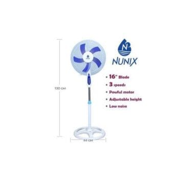 Nunix 16" Blade 3 speeds free Standing fan
