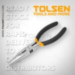 TOLSEN LONG NOSE PLIERS 200MM, 8" - Image 2