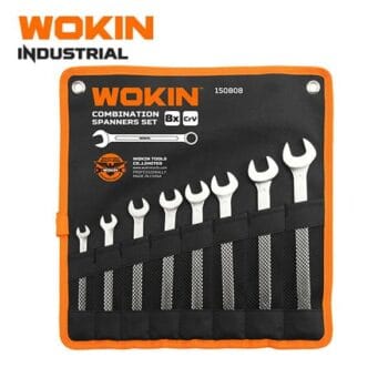 Wokin 150808 8 PCS COMBINATION SPANNERS SET.