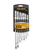 TOLSEN 7PCS FLEXIBLE HEAD COMBINATION GEAR RATCHET SPANNER SET - Image 2