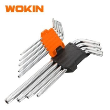 WOKIN 207809 9PCS LONGARM TORX HEX KEY SET