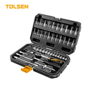 TOLSEN INDUSTRIAL 46 PCS 1/4" SOCKET SET