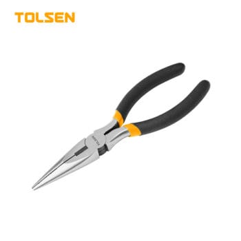 TOLSEN LONG NOSE PLIERS 200MM, 8"