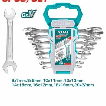 Total 8pcs double open end spanner set