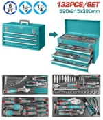 Total 132 Pcs tools chest set - Image 3