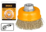 INGCO Wire cup brush Dia: 100mm, 4" - Image 2