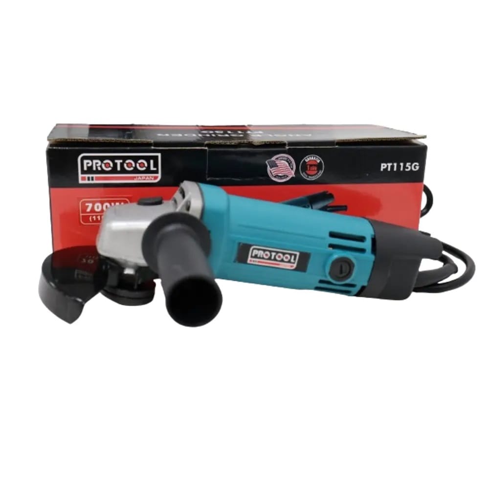 whataspp 1 PROTOOL JAPAN ANGLE GRINDER 4 1/2 inches 600w - Image 1