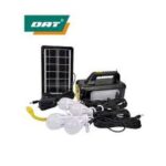 Dat Solar Lighting Kit: FM Radio, 4 Led Bulbs