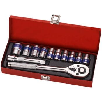 Mlg 12Pcs Ratchet Socket Spanner Set