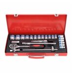 24 Piece 1/2"  Set Ratchet Wrench Sockets