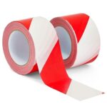 2 Pack Caution Tape Roll, Red and White Stripes, High Visibility - Image 3