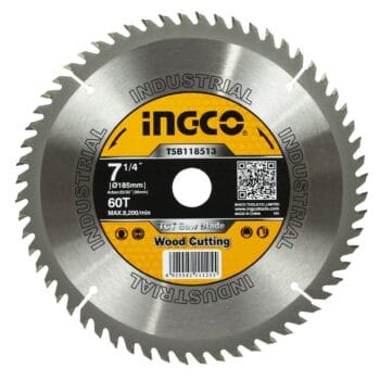 INGCO TCT saw blade 185mm(7-1/4")