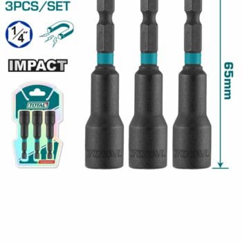 Total 3 Pcs impact magnetic nut set