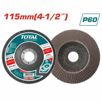Total Flap disc Size：115mm*22mm,P80