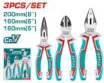Total Heavy Duty 3 Pcs pliers set